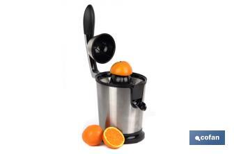 Electric juicer | Ribadeo Model | Power: 160W | Stainless steel | Non-electrical parts suitable for dishwasher - Cofan